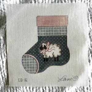 Sheep Needlepoint Canvas Stocking Lani 18 Mesh